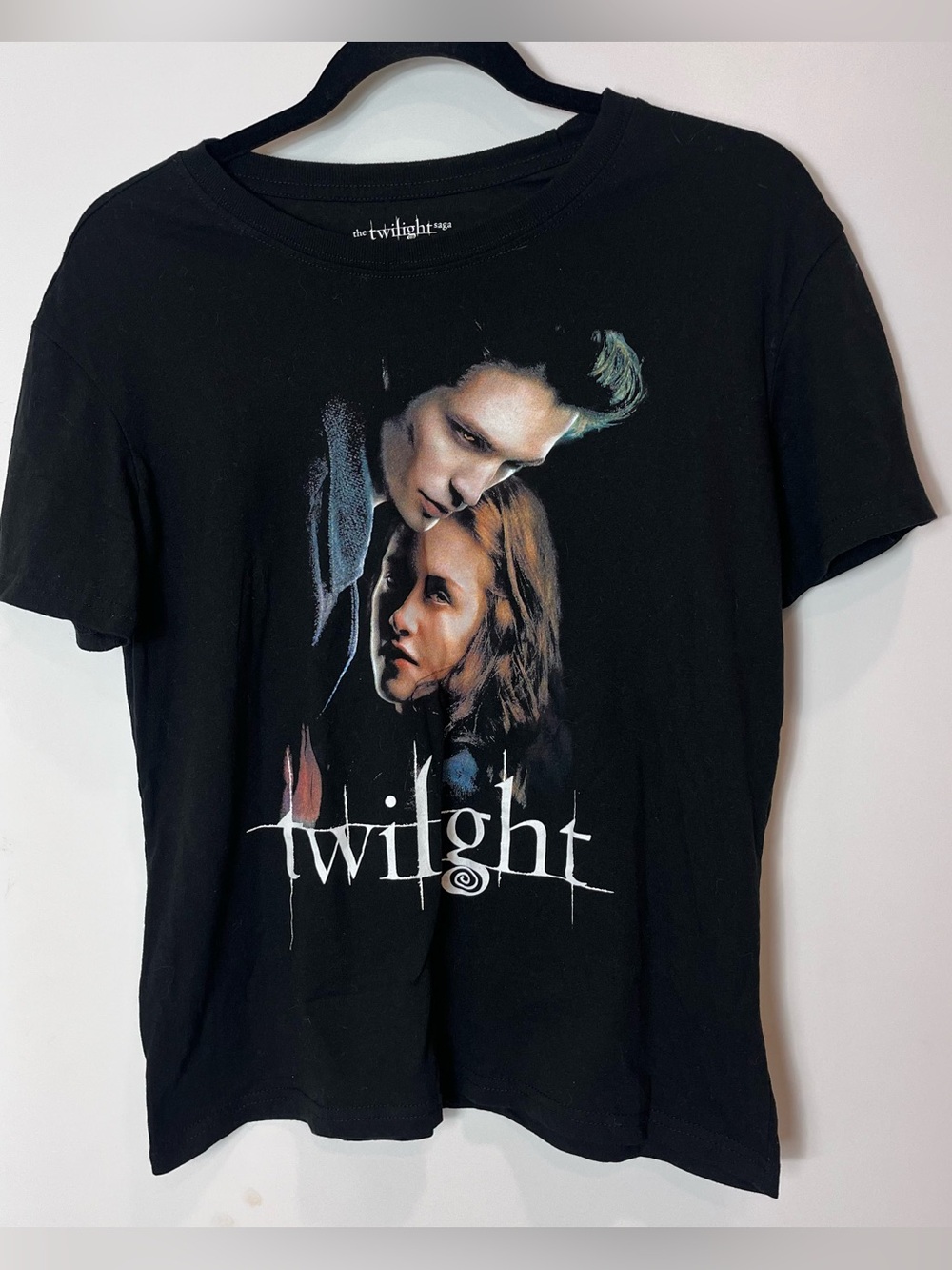 The Twilight Saga Black Graphic Tee Edward Bella Medium Vampire Sparkle Icon